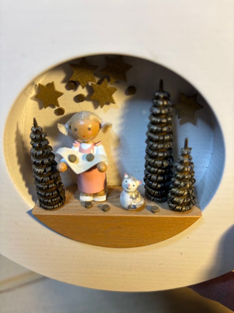 Flade フラーデ オーナメント ドイツ製 クリスマスキャンドル星と天使きれい