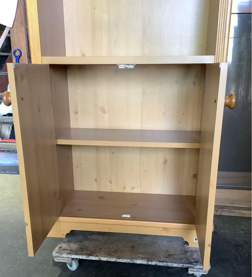 カントリー本箱 木製本棚 カントリー家具 カップボード カントリー調 B&W