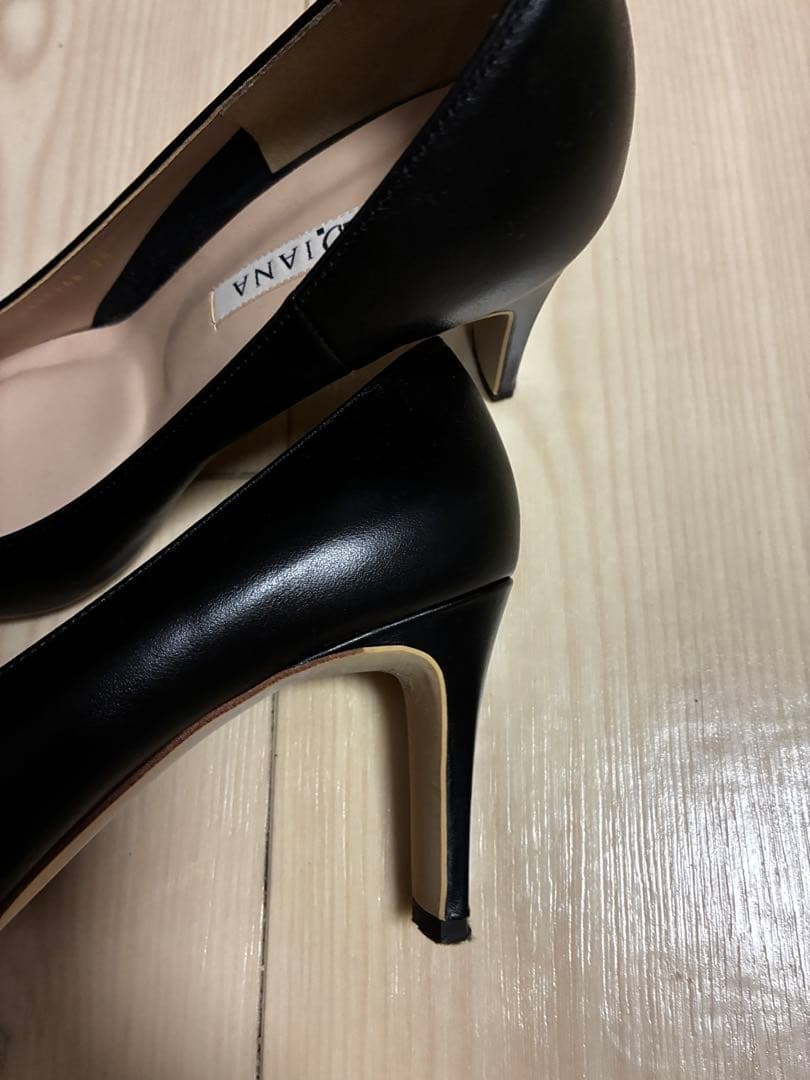 【箱無し美品】DIANA 24.5cm板ヒール パンプス
