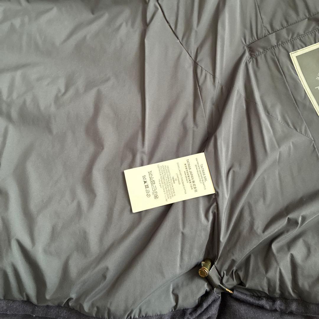 【美品】TATRAS トゥモローランド別注　ネイビーダウンコート ポリテアマ