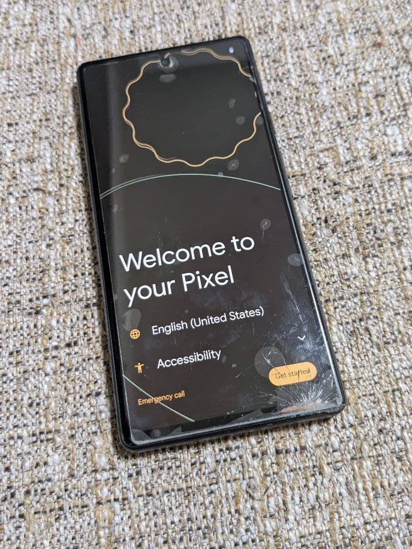 Google Pixel6a　128GB 画面割れジャンク　チャコール