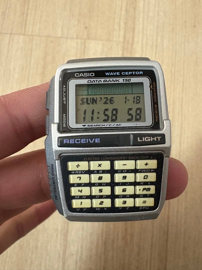 時計 CASIO WAVE CEPTOR DATA BANK 150