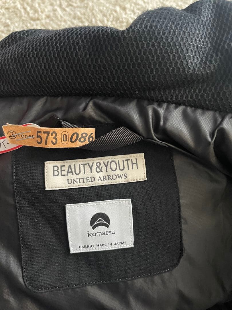 小松マテーレ リサイクル シャンブレー フード ダウンジャケット-700FP撥水