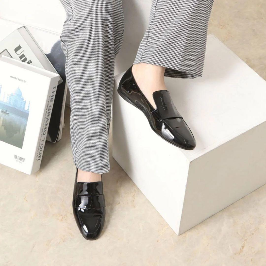 未使用⭐︎FABIO RUSCONI ローファ（ブラックコンビ）ハラコ　37