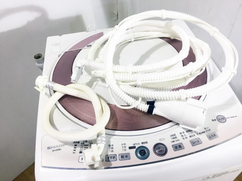 30日迄！★SHARP 8kg 洗濯機【ES-GE80L-P】