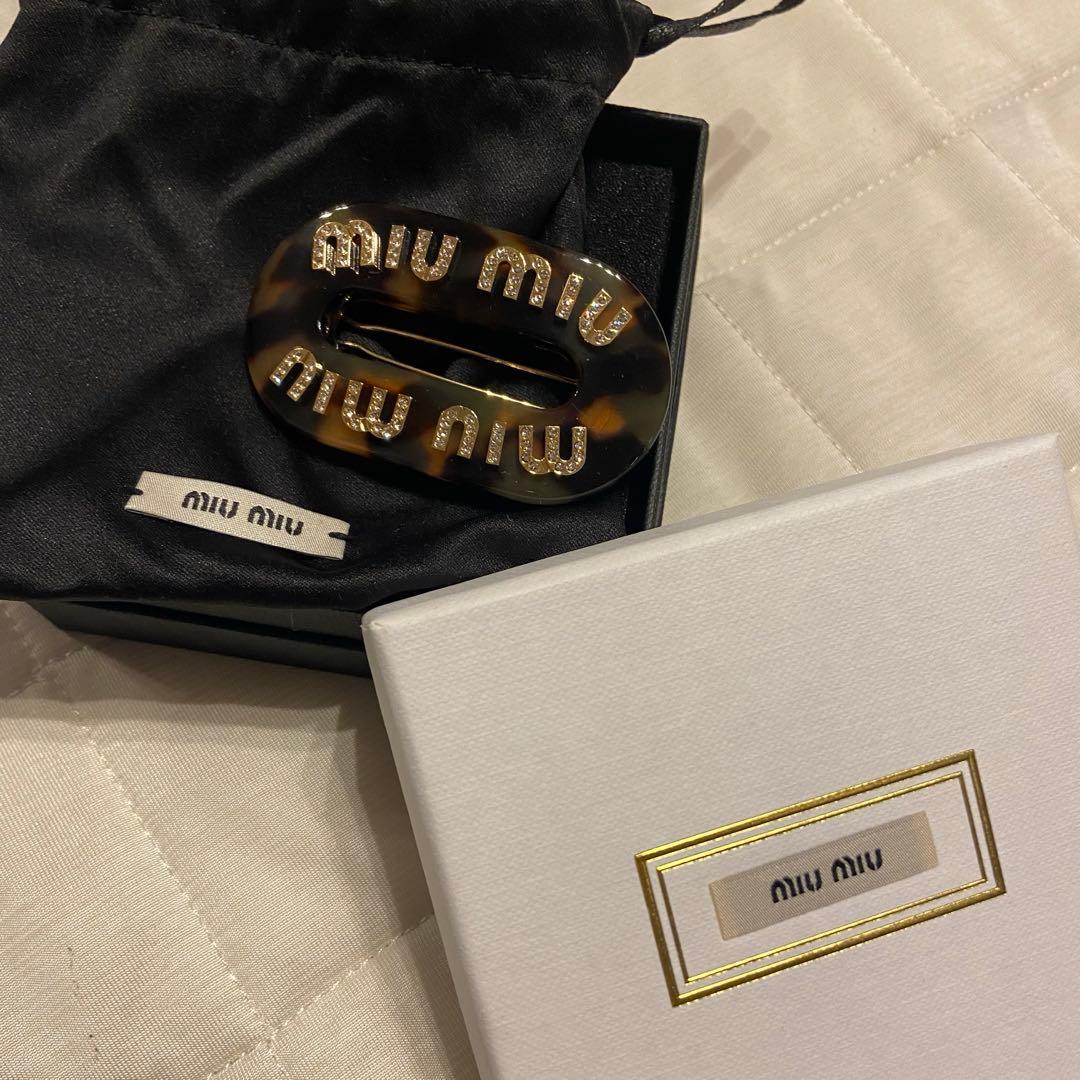 MIU MIU バレッタ べっ甲柄