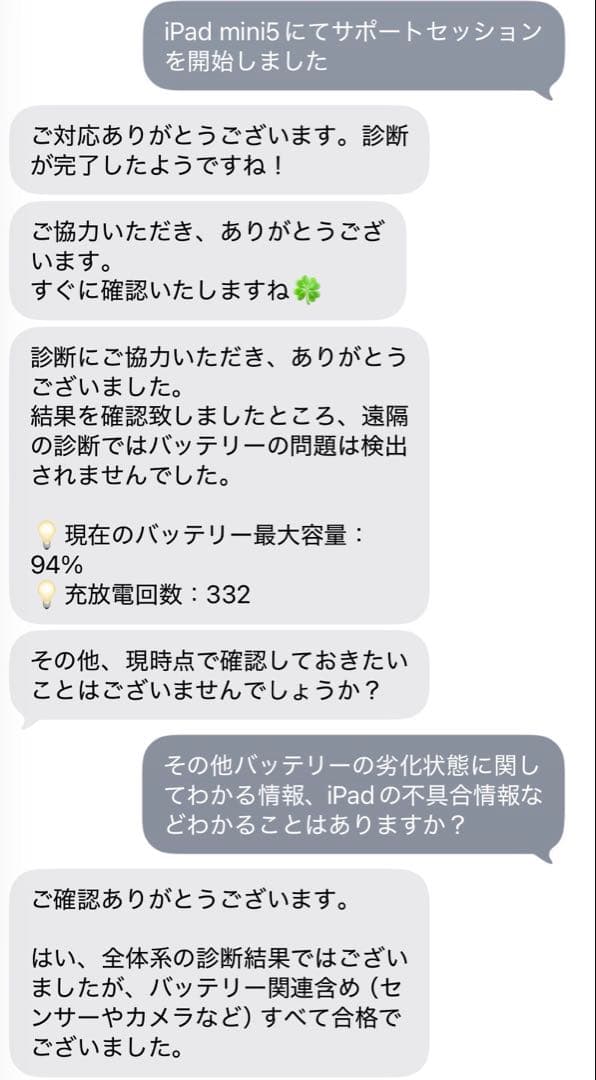 iPad mini 5th Wi-Fi +Cellular 64GB 容量94%