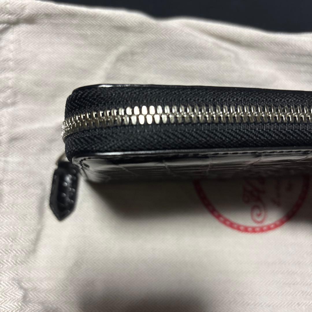 X51 クロコダイル 脇腹 長財布 財布 メンズ レディース