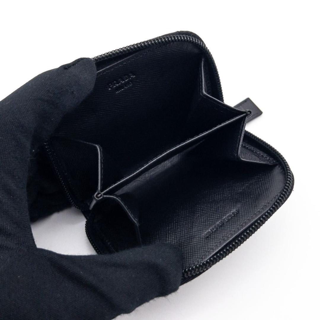 【極美品】PRADA ケース　トライアングルロゴ　サフィアーノ　黒