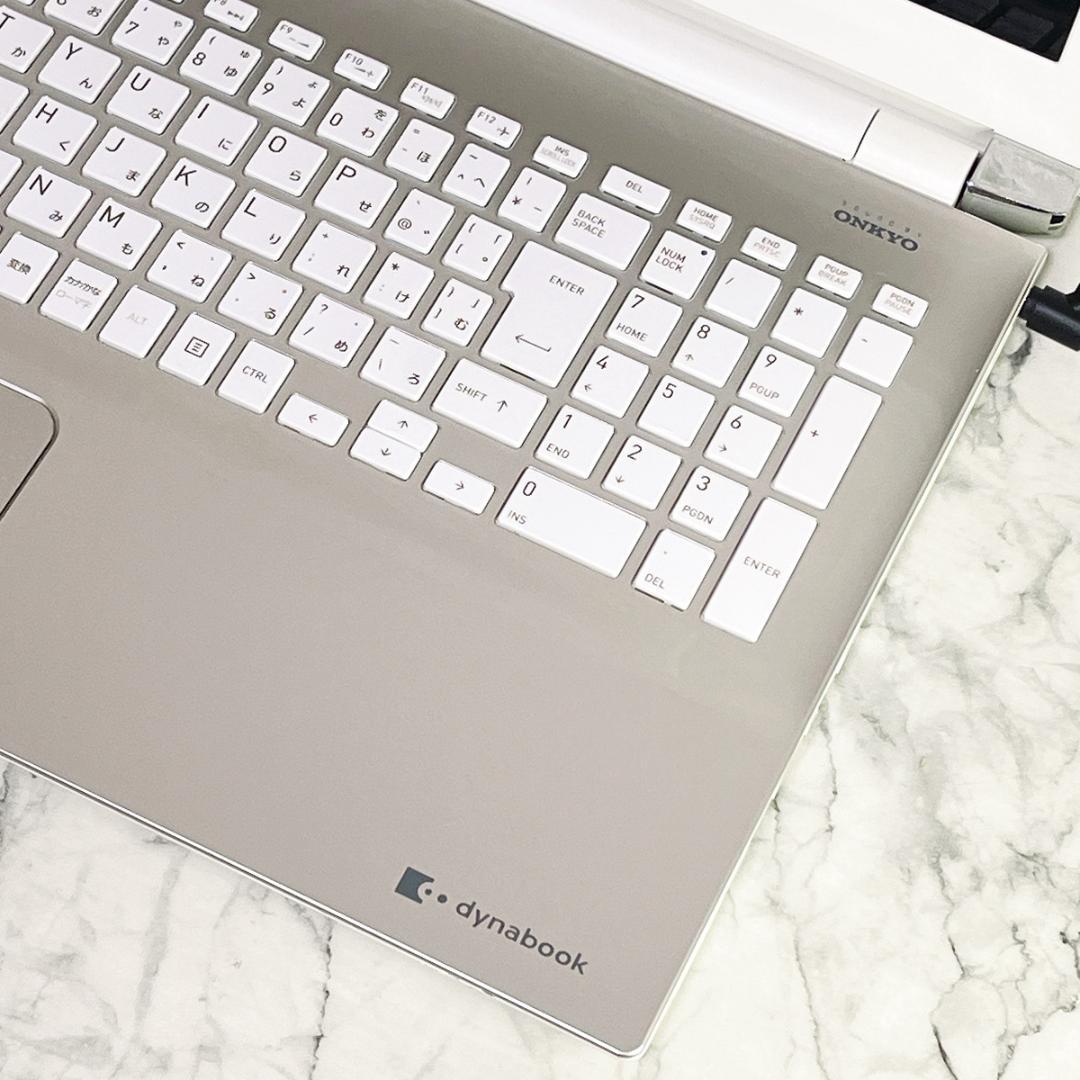 Windows11✨新品爆速SSD薄型ゴールドノートパソコン✨カメラ オフィス付