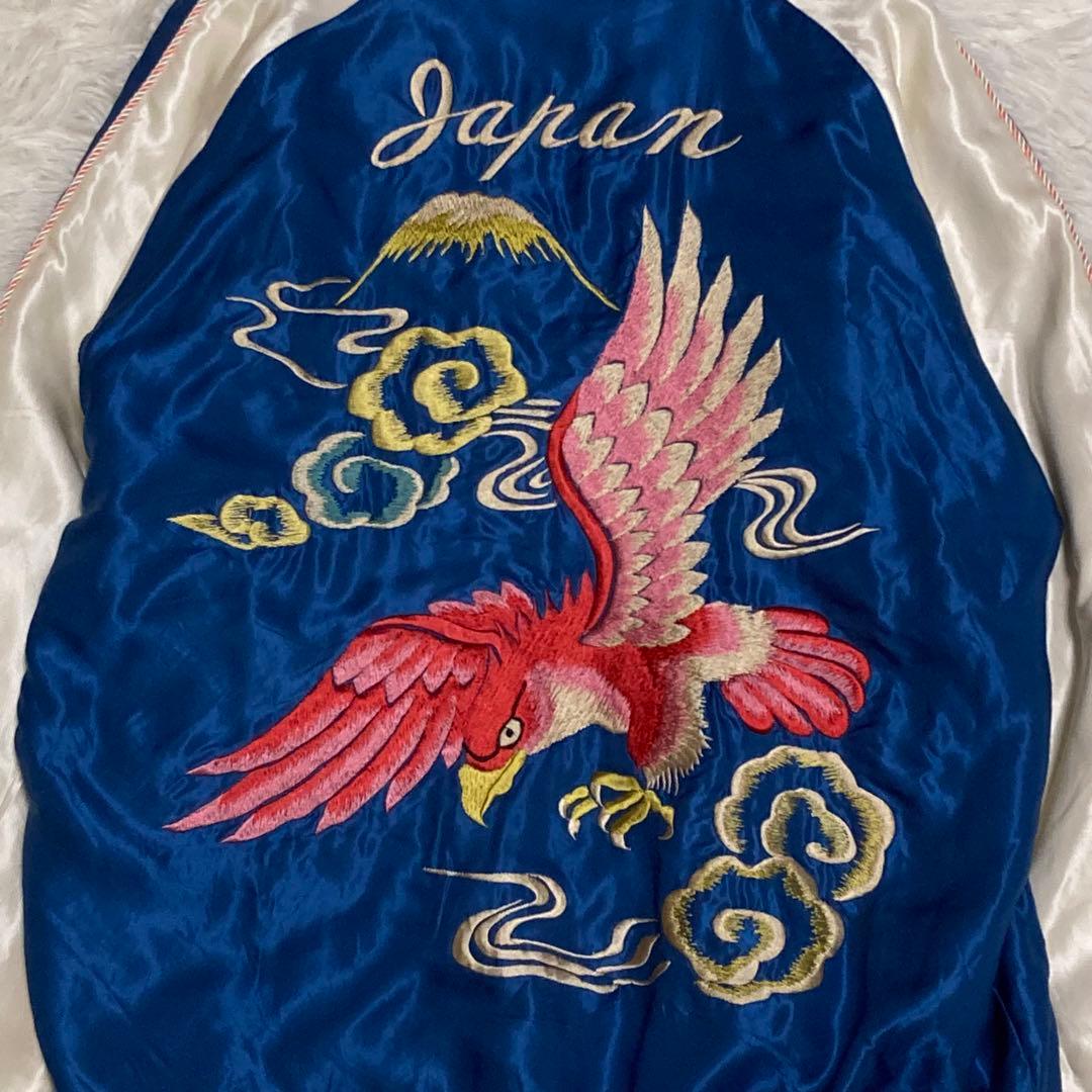 【美品】テーラー東洋 スカジャン リバーシブル 鷹 和柄 TT13608 M