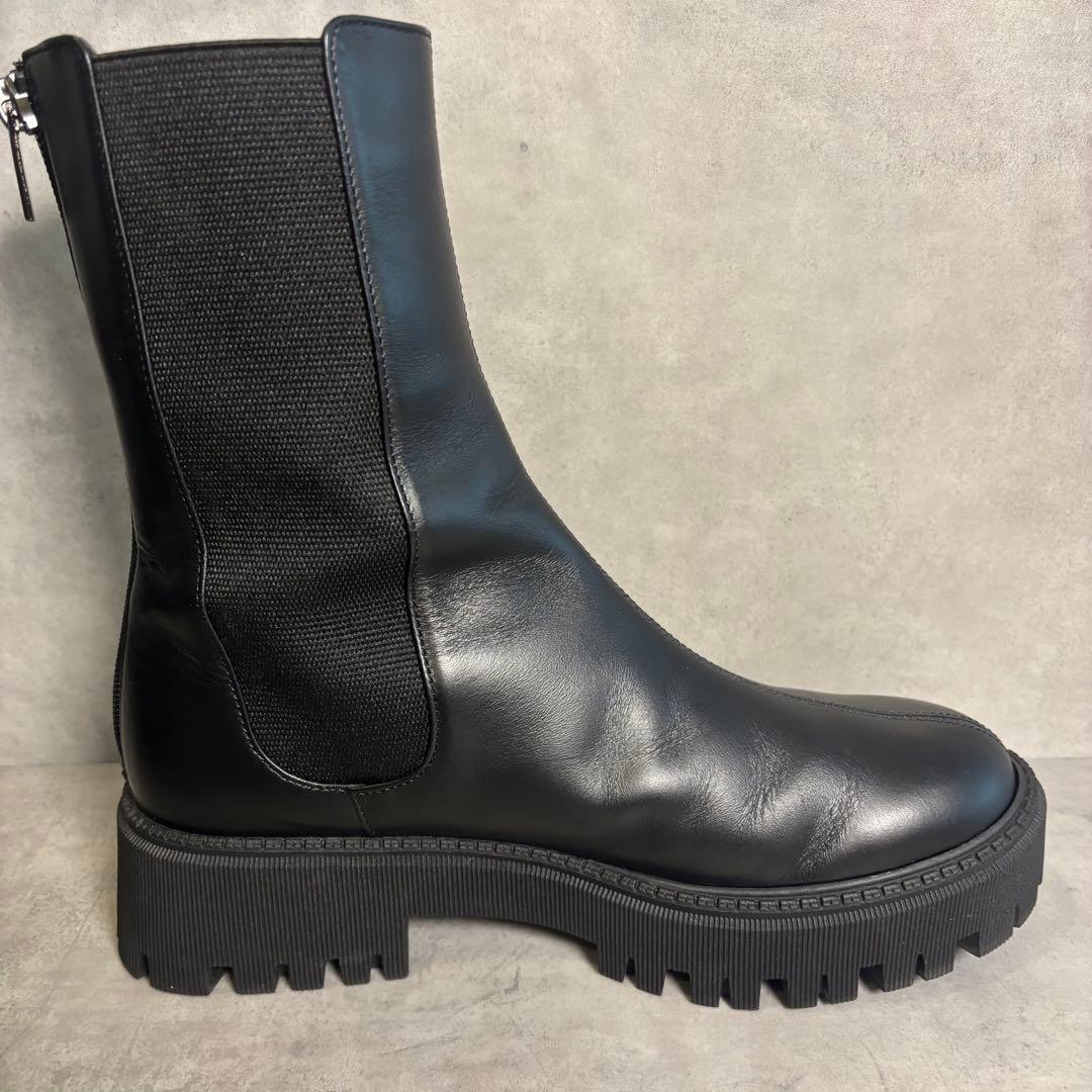 未使用級 Whim Gazette THE PAUSE レザーサイドゴアブーツ