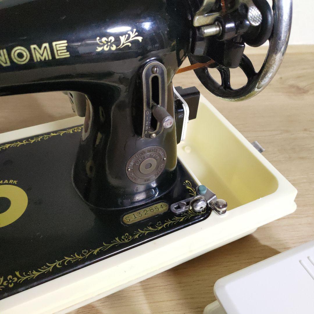 極美品 95年 ジャノメミシン アンティーク 電動 ペダル付き