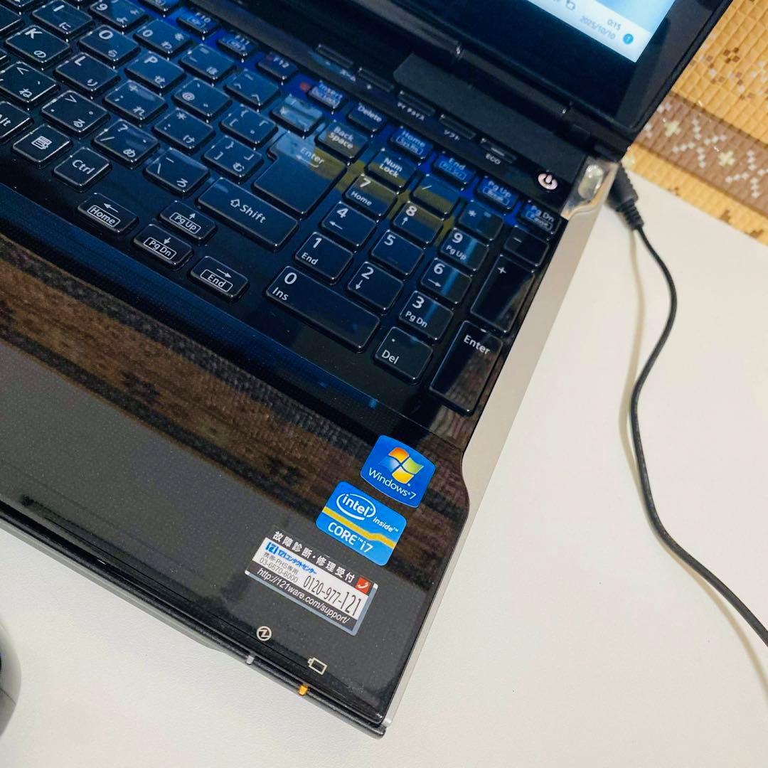 Y838 NECノートパソコン i7メモリ8G高速Windows11オフィス付き