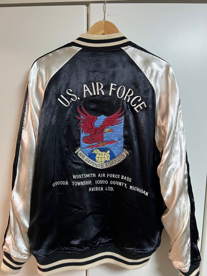 【希少サイズ】AVIREX ベロア　スカジャン