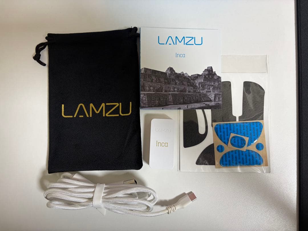 LAMZU Inca ホワイト ゲーミングマウス