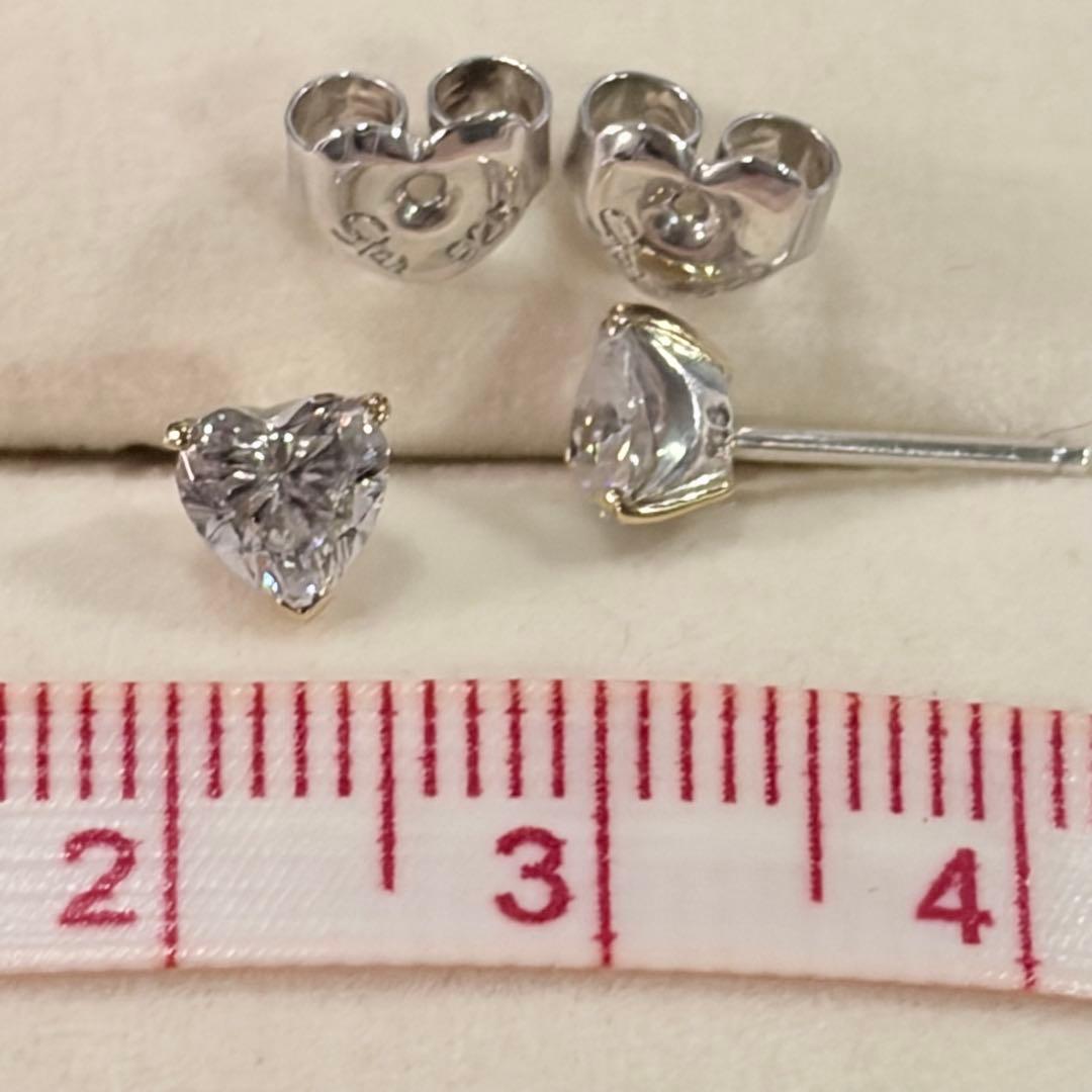 Star jewelry ハート　ピアス　k18 / 925