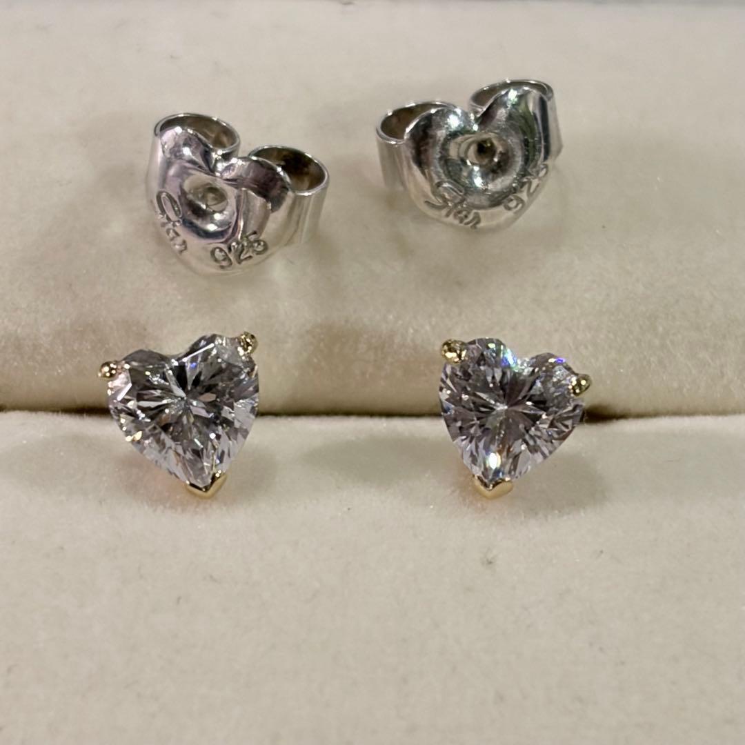 Star jewelry ハート　ピアス　k18 / 925