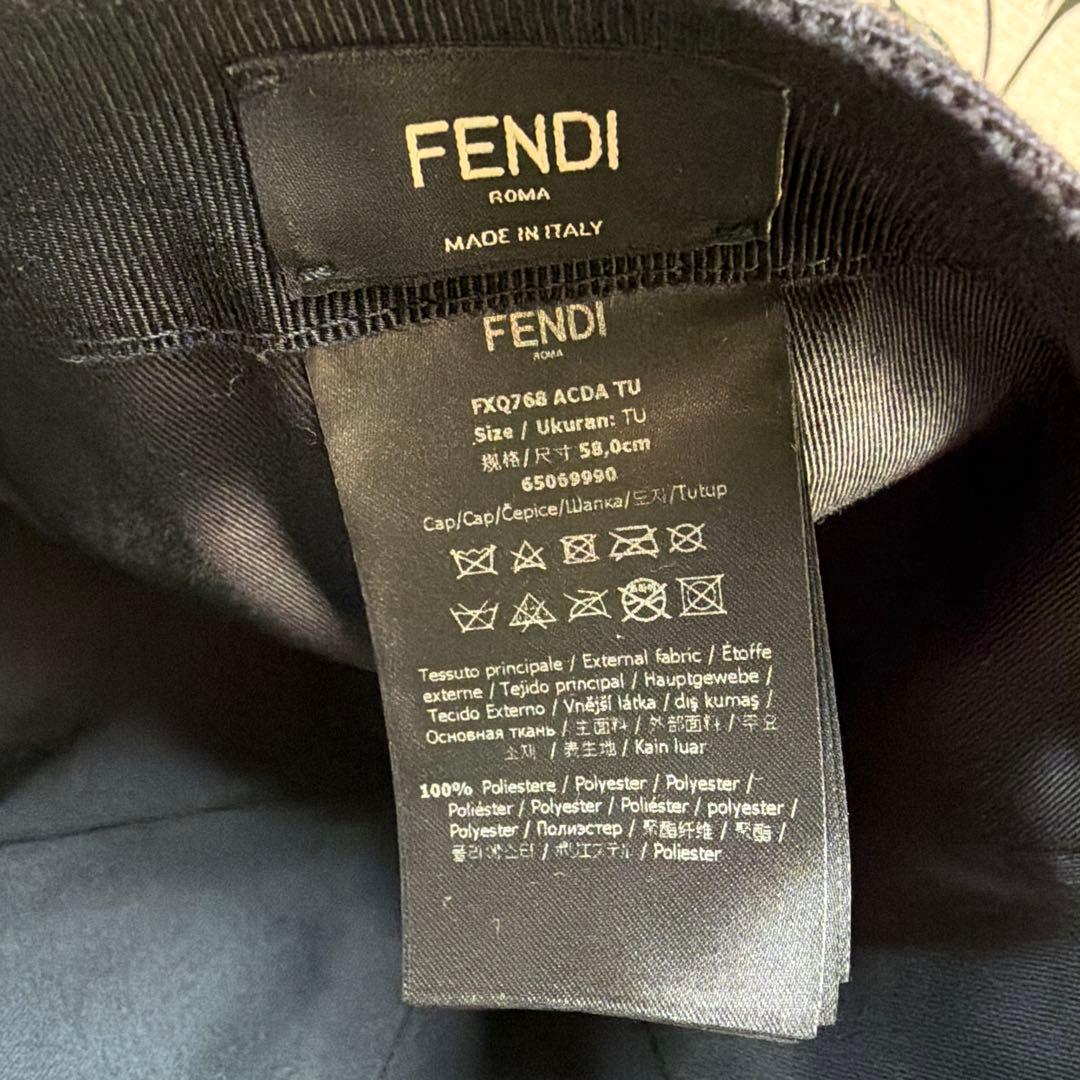 最終お値下げ正規品フェンディFENDI帽子FF柄キャップ帽ハットズッカ柄