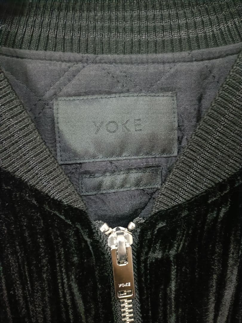 YOKE　VELVET SOUVENIR JACKET ヨーク　ブルゾン 黒
