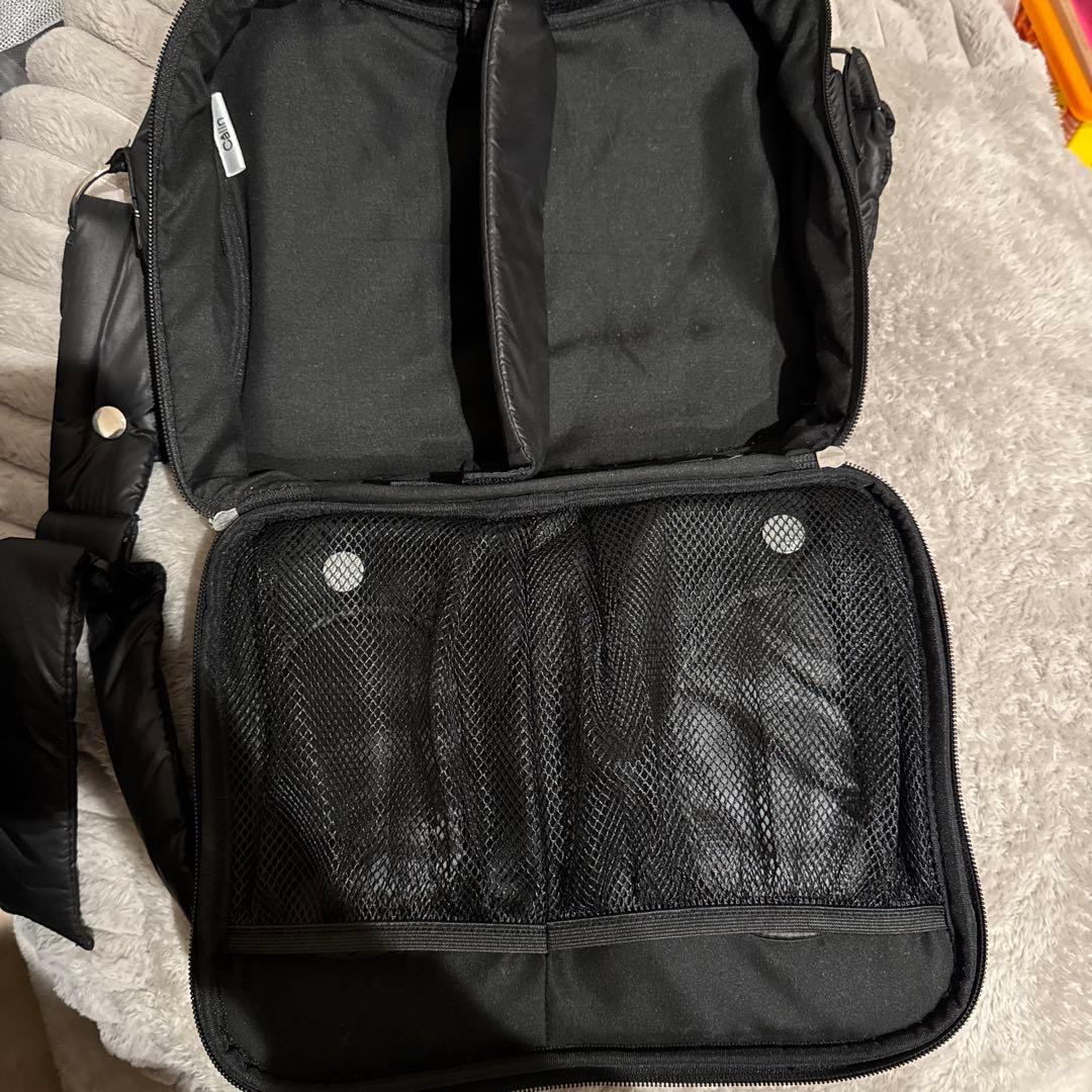 【美品】calin マザーズバッグ　黒　マグネットタイプ