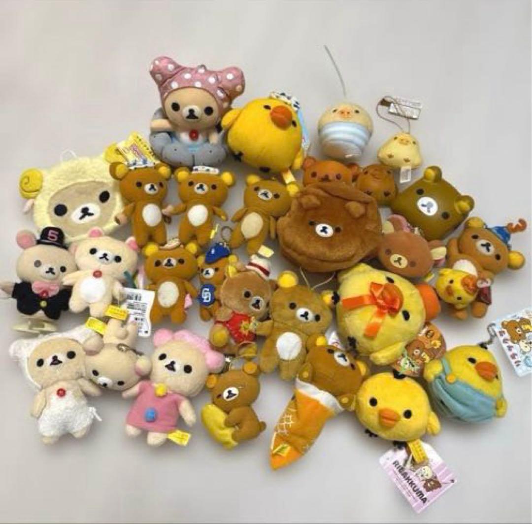 リラックマ　コリラックマ　キイロイトリ　ぬいぐるみ　マスコット　セット