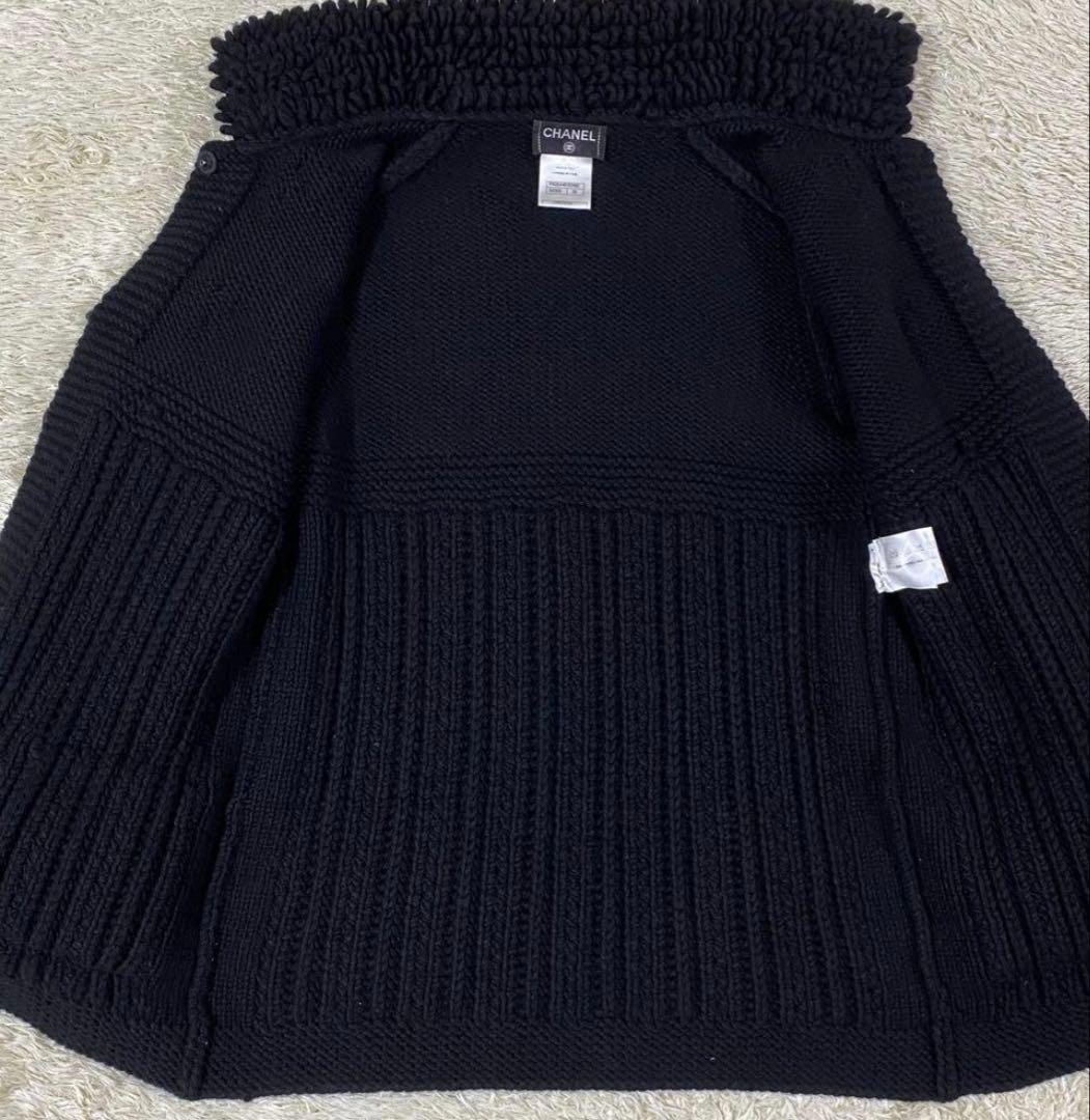 【極美品】シャネル ニット カーディガン トグルボタン ココマーク ブラック