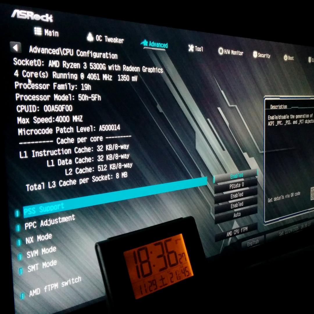 Ryzen3 5300G＋クーラー　正常動作品 AM4-CPU/APU 4C8T
