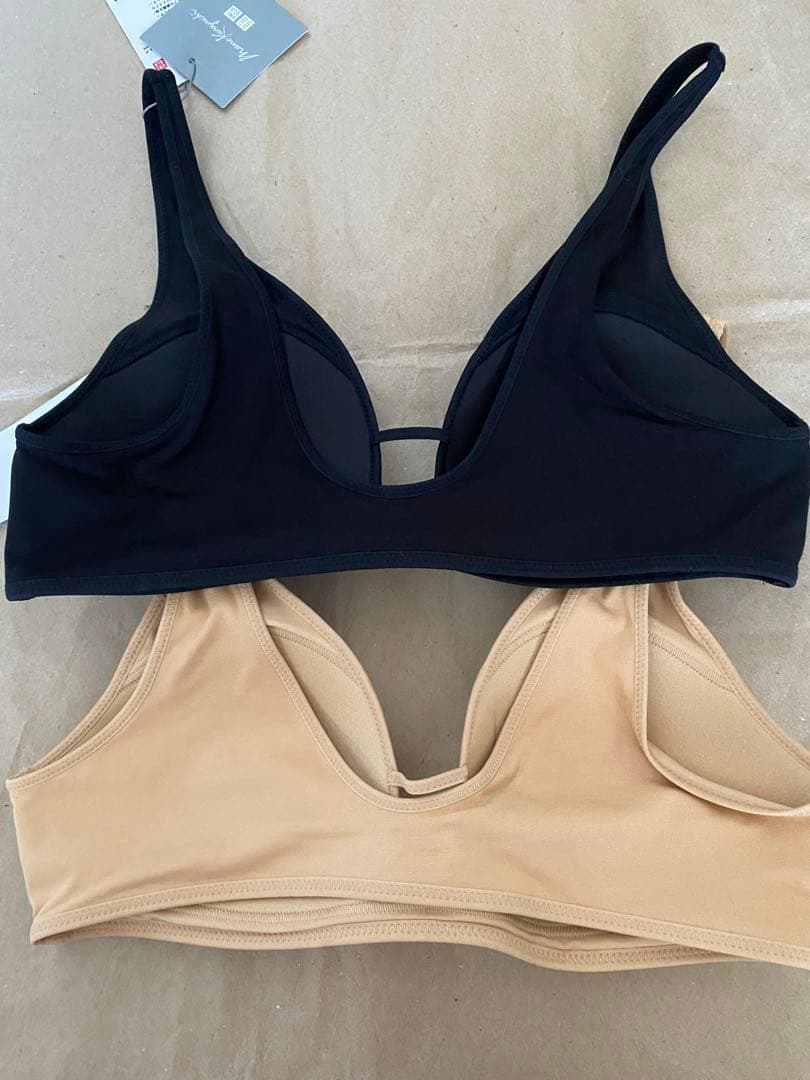 ユニクロ　マメクロゴウチ　ワイヤレスブラリラックス　エアリズムコットン　М 2点