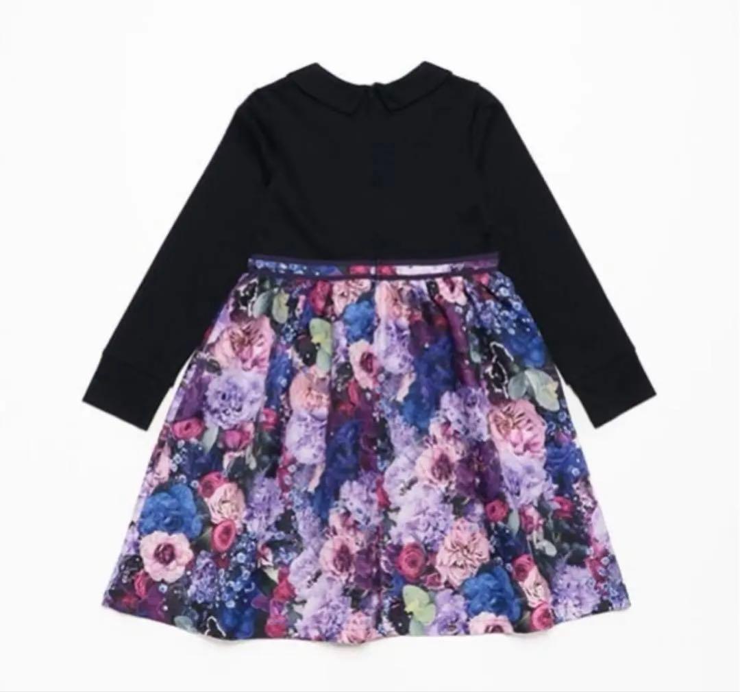 ANNA SUI mini BloomingGarden総柄ドッキングワンピース