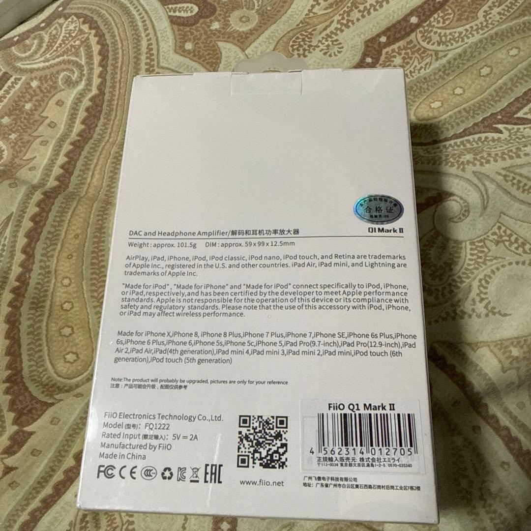 アンプ fio Q1 Mark2 fiio