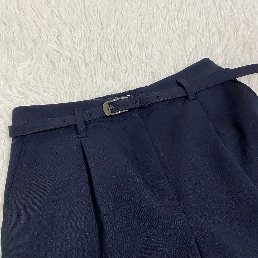 美品♡ プラステ セットアップ ノーカラージャケット パンツスーツ　ネイビー