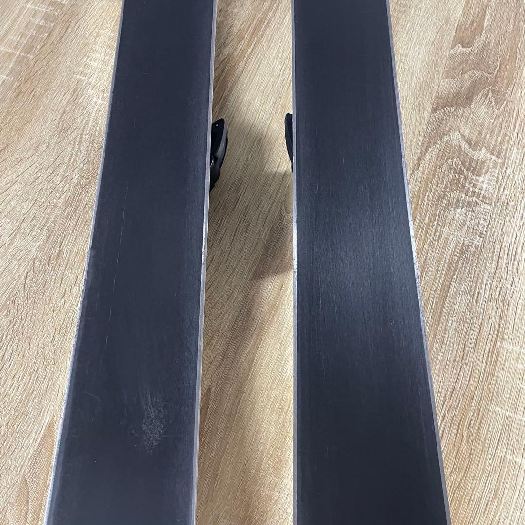 SALOMON162cm ROSSIGNOL26.5cmストック付きスキーセット