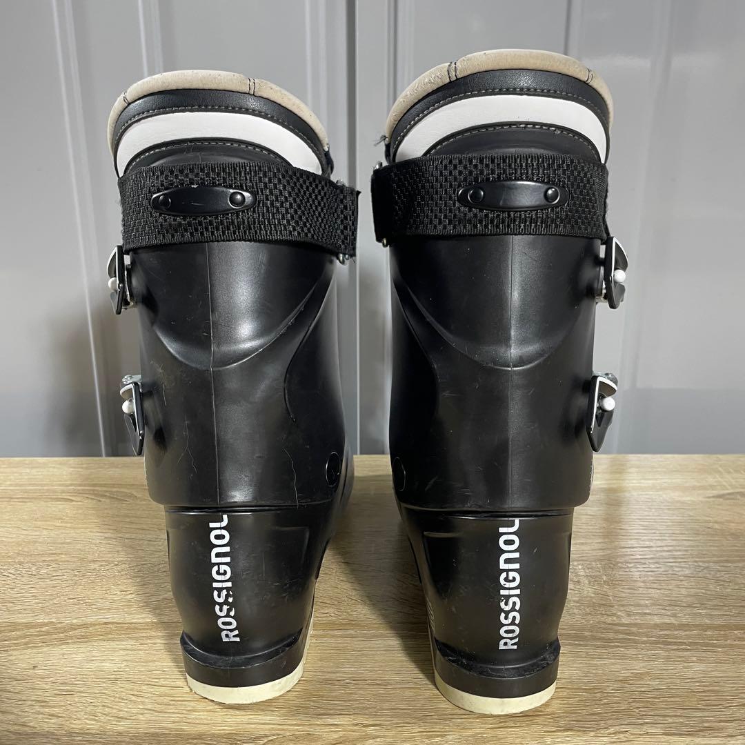 SALOMON162cm ROSSIGNOL26.5cmストック付きスキーセット