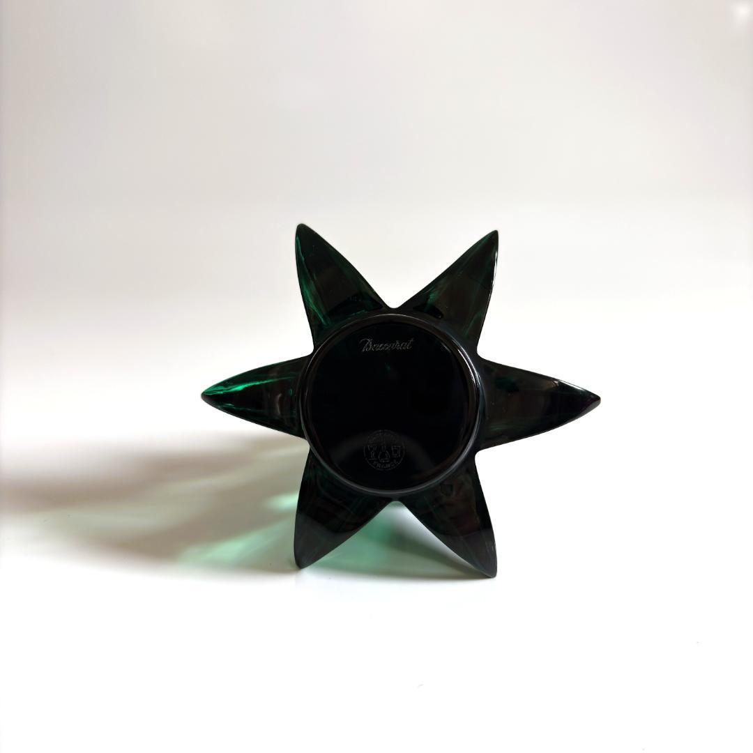 Baccarat バカラ クリスタルクリスマスツリー 緑グリーン 高さ14cm