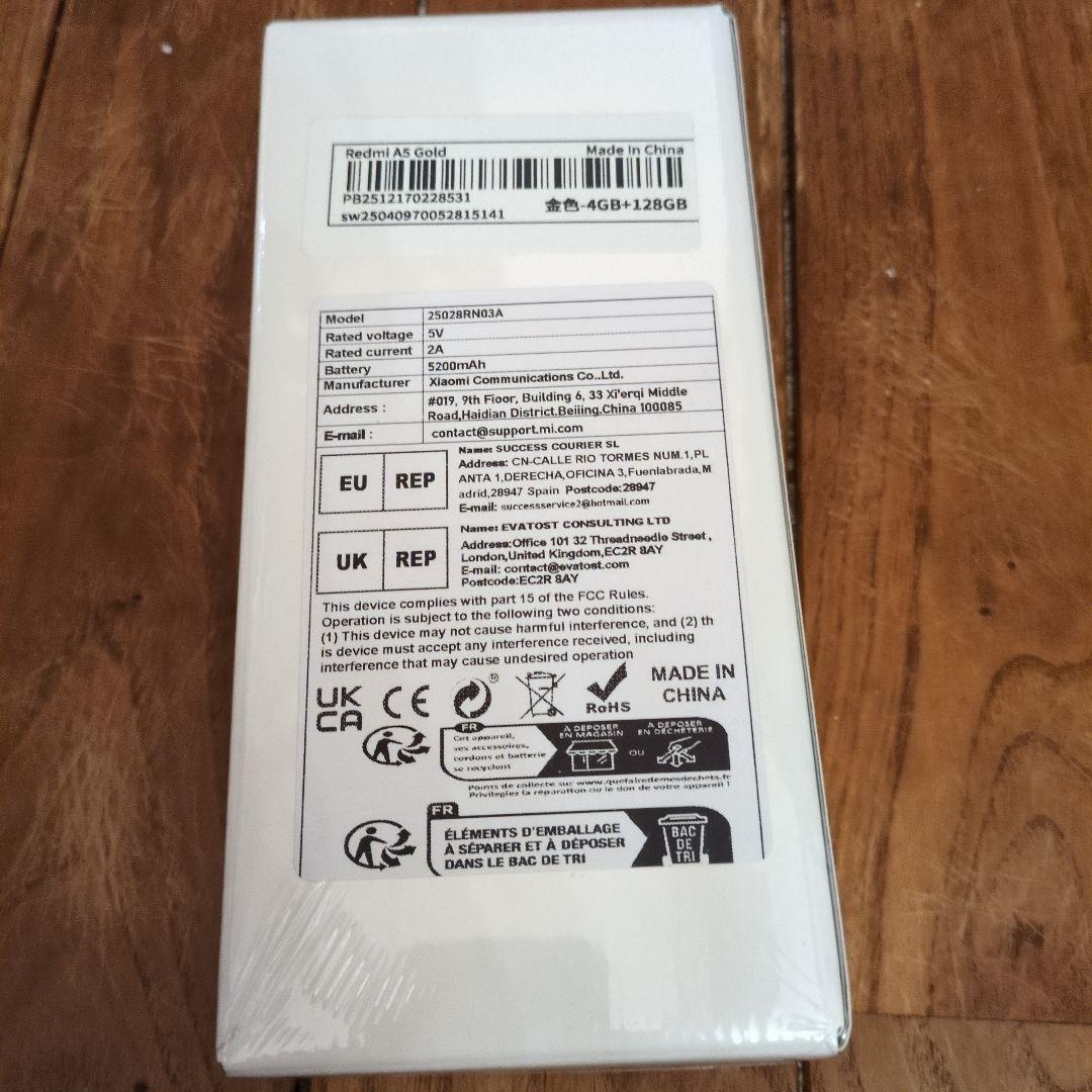 お値下不可！Xiaomi Redmi A5 4GB+128GB ゴールド