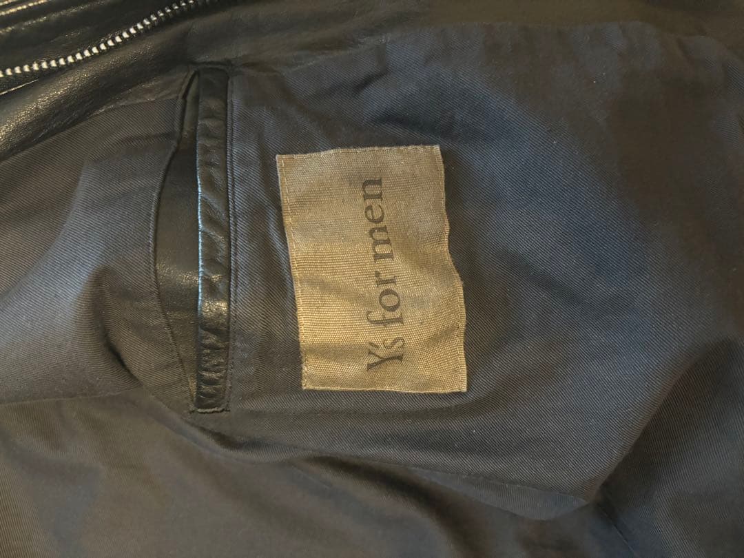 【新品】 Yohji Yamamoto Y'sformen Wzip切替レザー