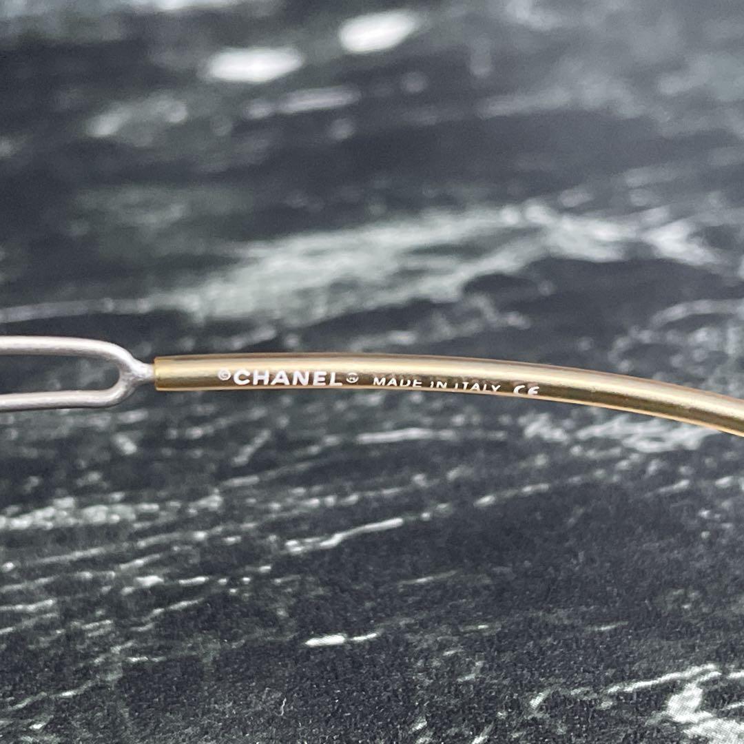 シャネル サングラス ココマーク リムレス グラデーション クリア　y2k