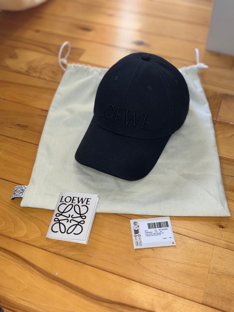 anim　loewe キャップ　帽子　ロエベ　ブラック