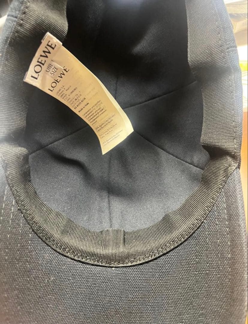 anim　loewe キャップ　帽子　ロエベ　ブラック