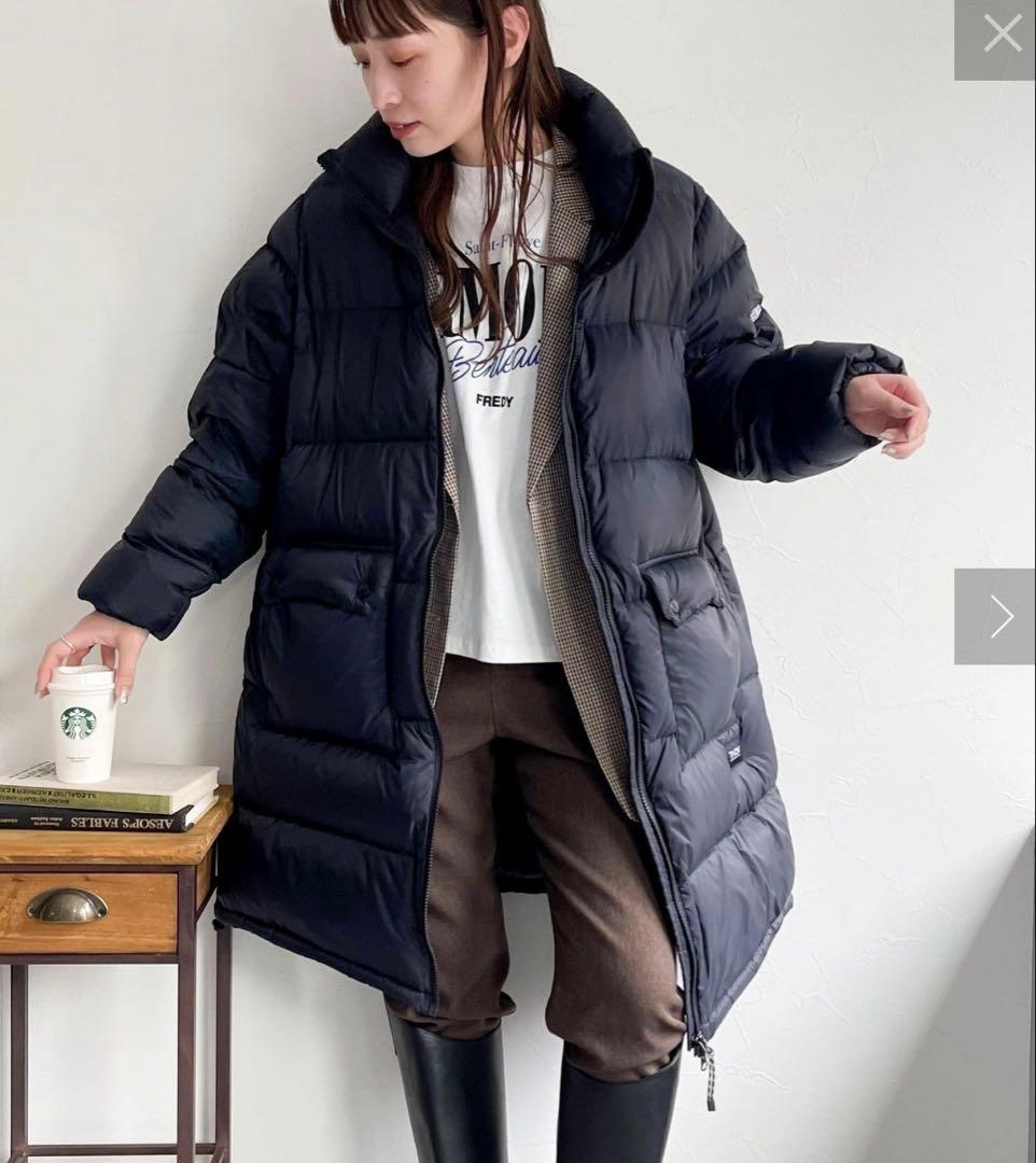 別注　TAION×fredy emue ボリュームダウンコート　黒　ブラック