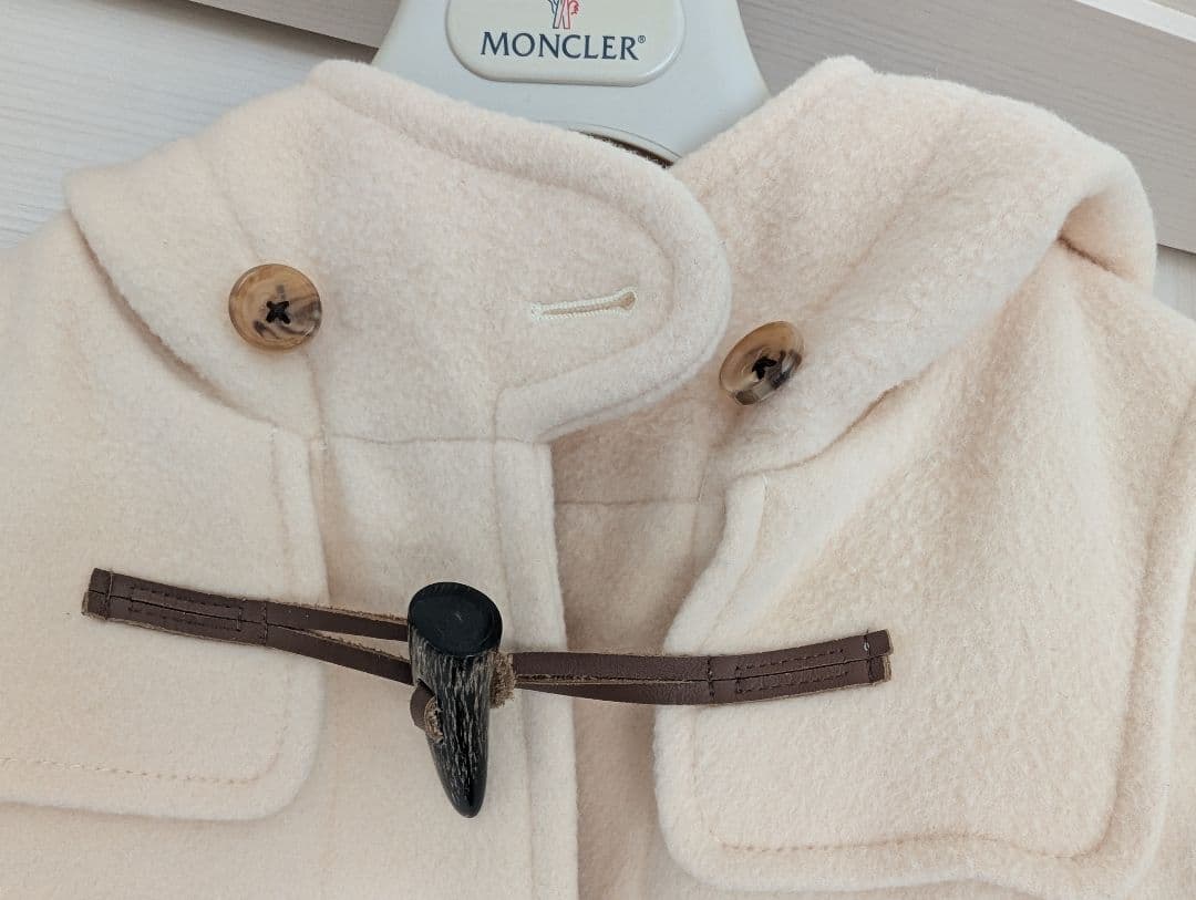 【美品です！】ユナイテッドアローズ★ロング ダッフルコート★38 オフホワイト