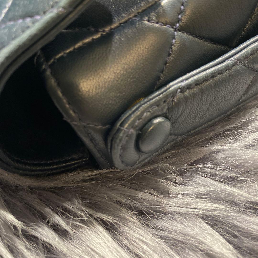 CHANEL レア品　マトラッセ　バック　クラッチバックネイビー