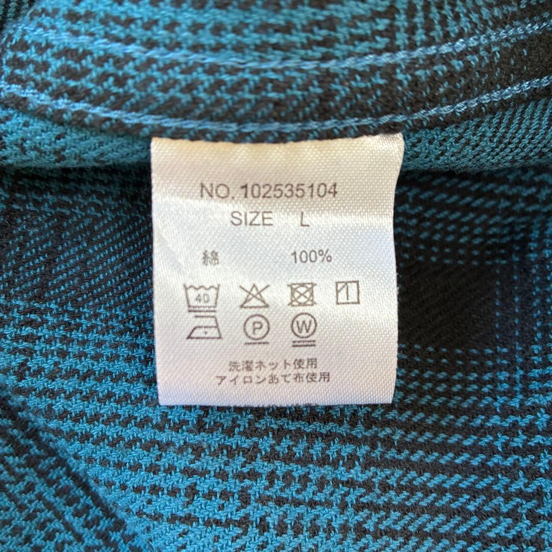 【超美品】BIG MIKE ビッグマイク オンブレチェック ヘビーネルシャツ L