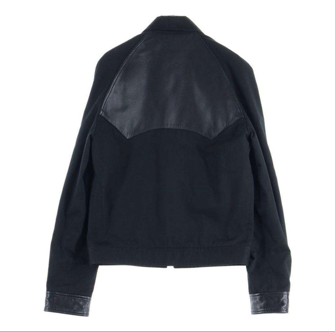 m*u様 13SS エディ期 レザー切り替えジップアップジャケット サンローラン