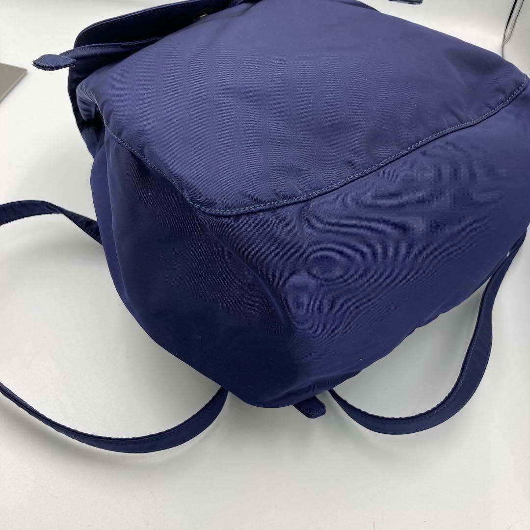 ！極美品！　PRADA プラダ　バックパック　リュック　ネイビー
