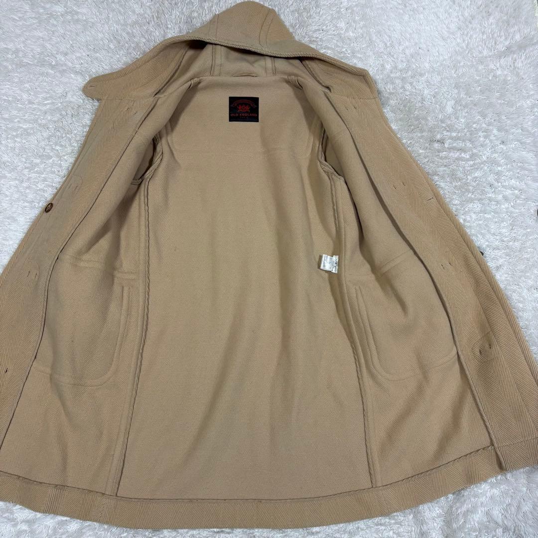 OLD ENGLAND ヘリンボーン　ダッフルコート　ベージュ