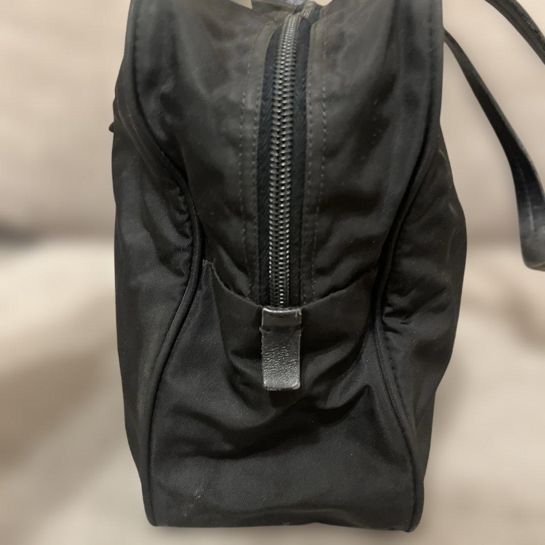 PRADA ミニボストンバッグ　三角プレート