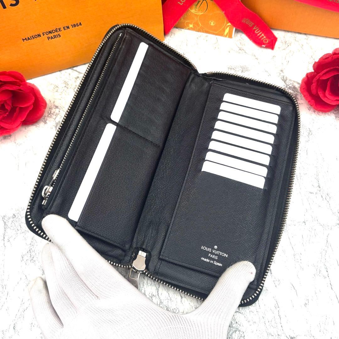 【極美品】 ルイヴィトン ダミエ グラフィット ヴェルティカル 長財布
