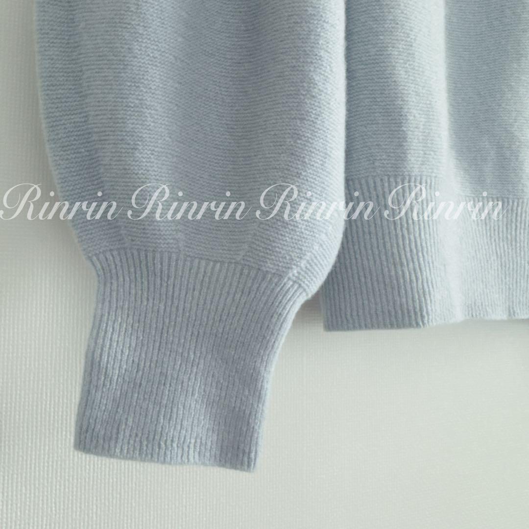 ANAYI 紡毛ガーターパフスリーブ プルオーバー 38